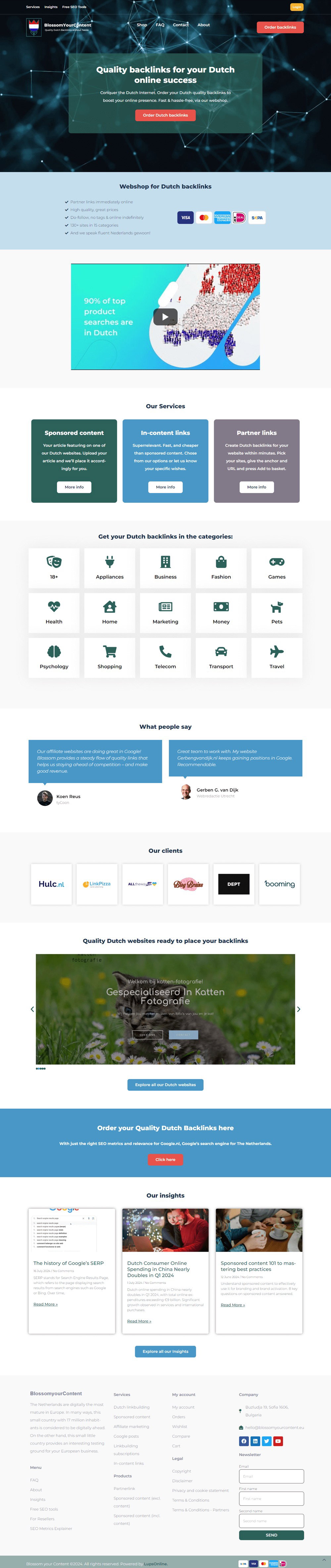 Website Blossom Your Content