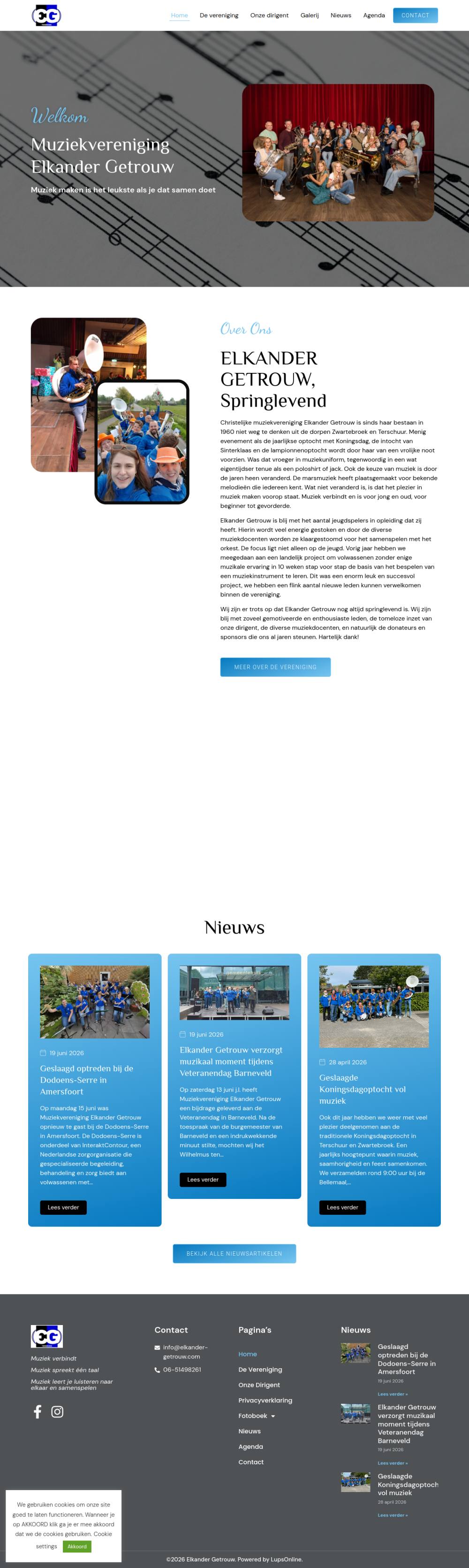 Website Elkander Getrouw