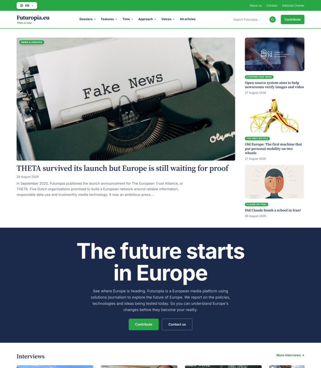 Website Futuropia.eu