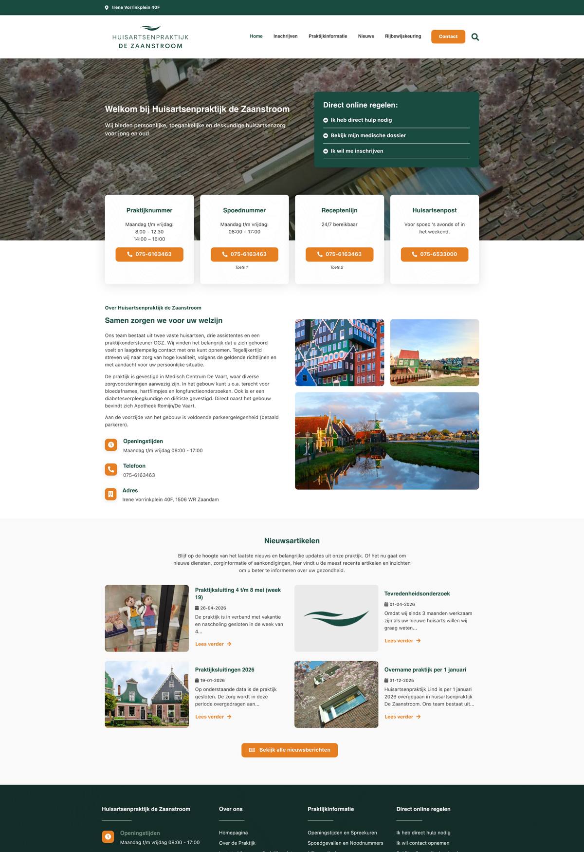 Website Huisarts de Zaanstroom