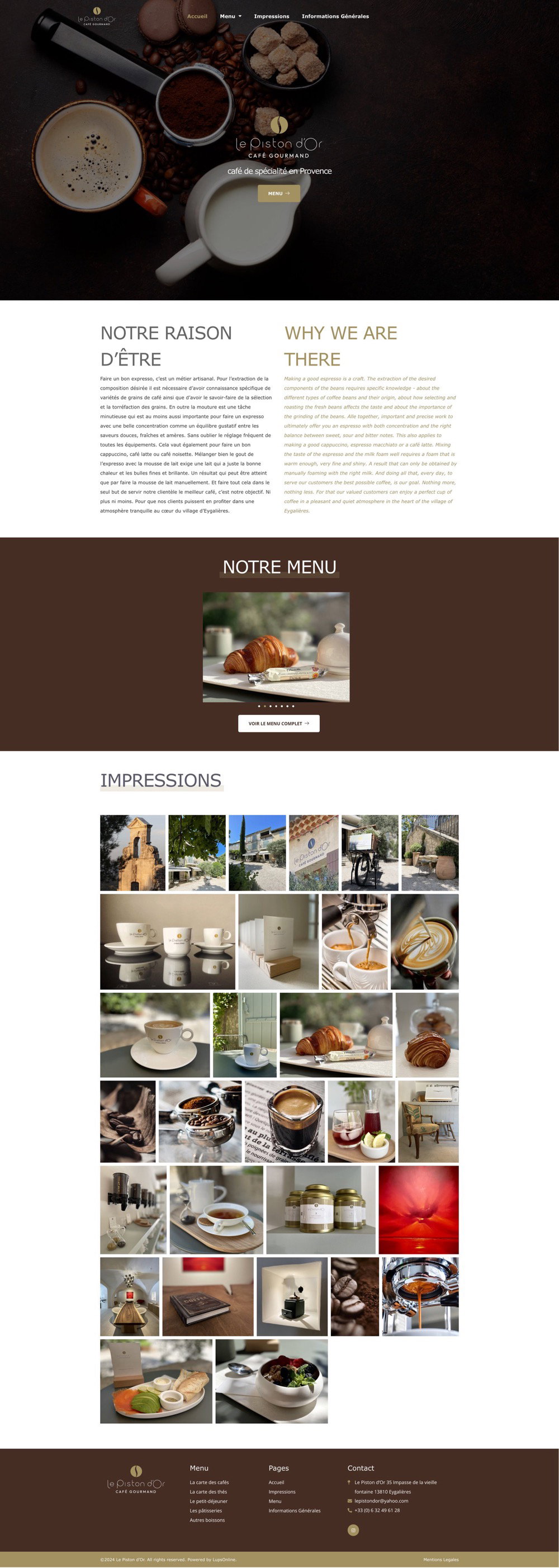 Website Le Piston d'Or