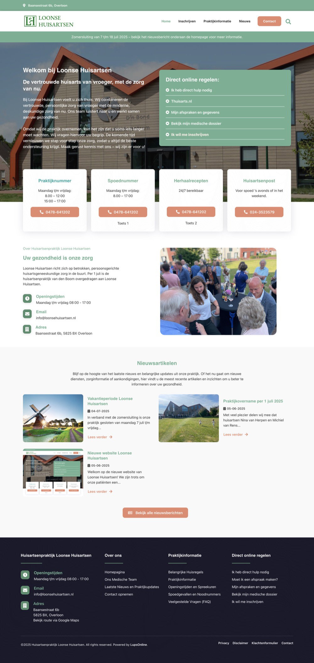 Website Loonse Huisartsen