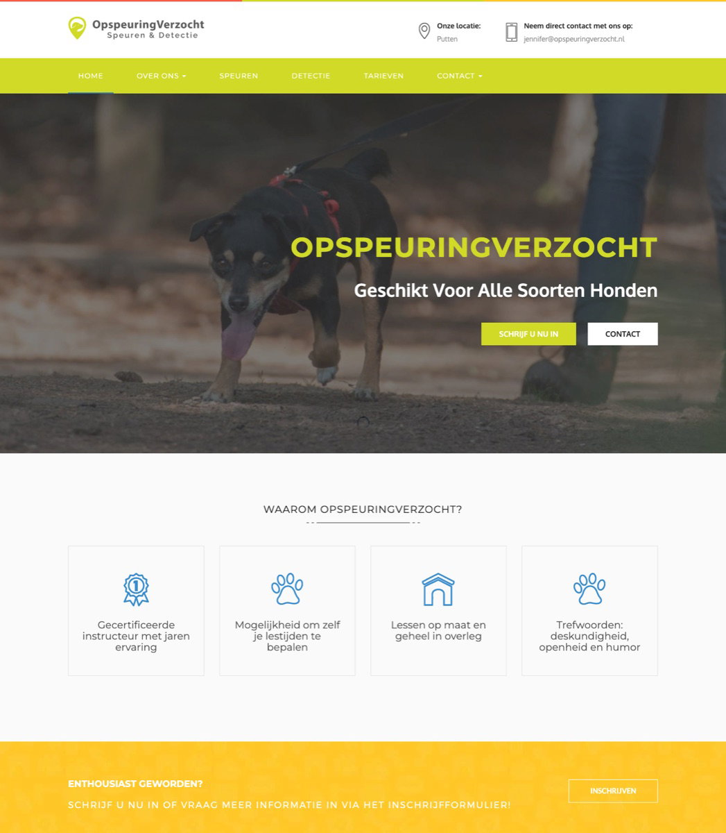 Website OpspeuringVerzocht