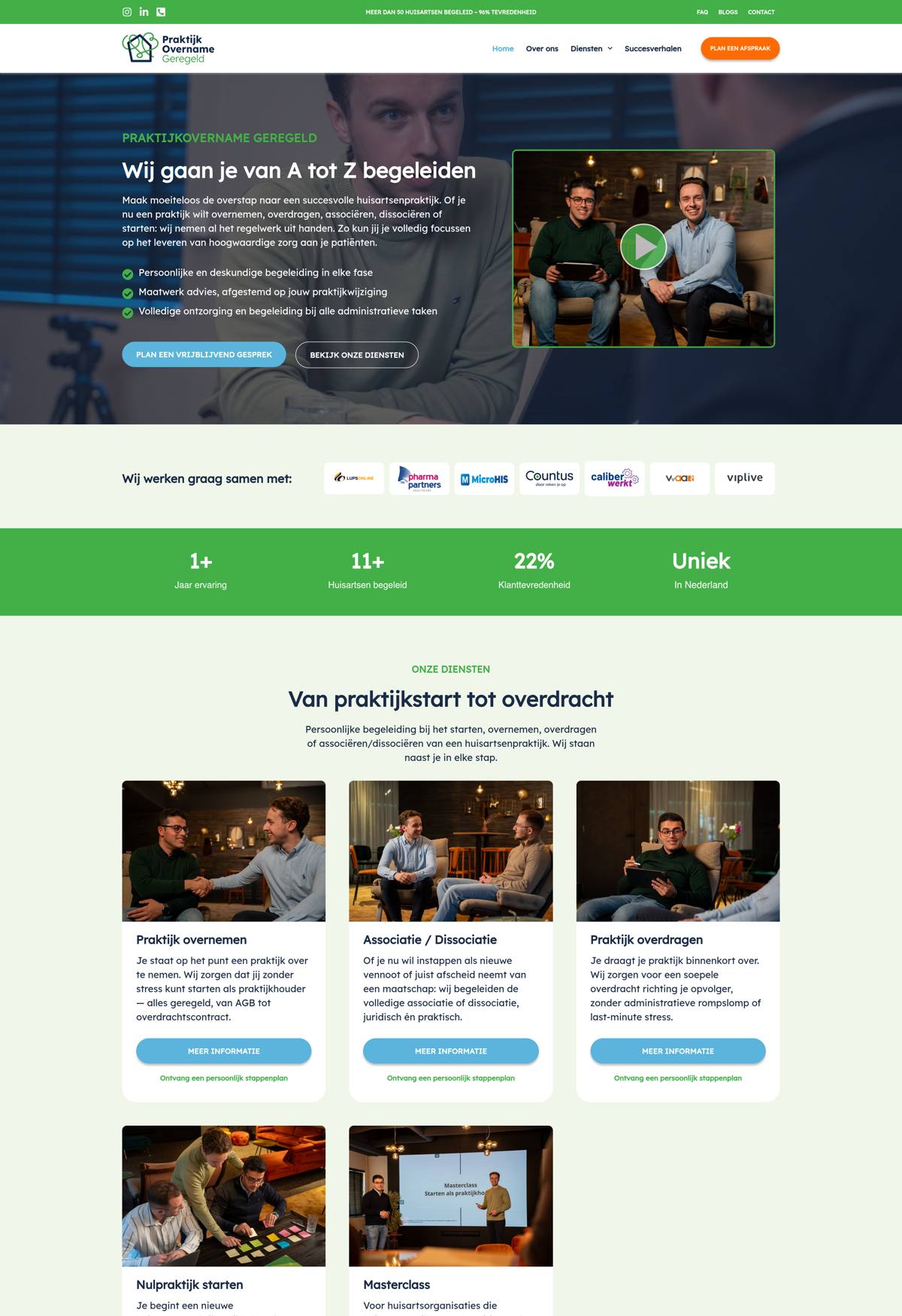 Website Praktijkovername Geregeld