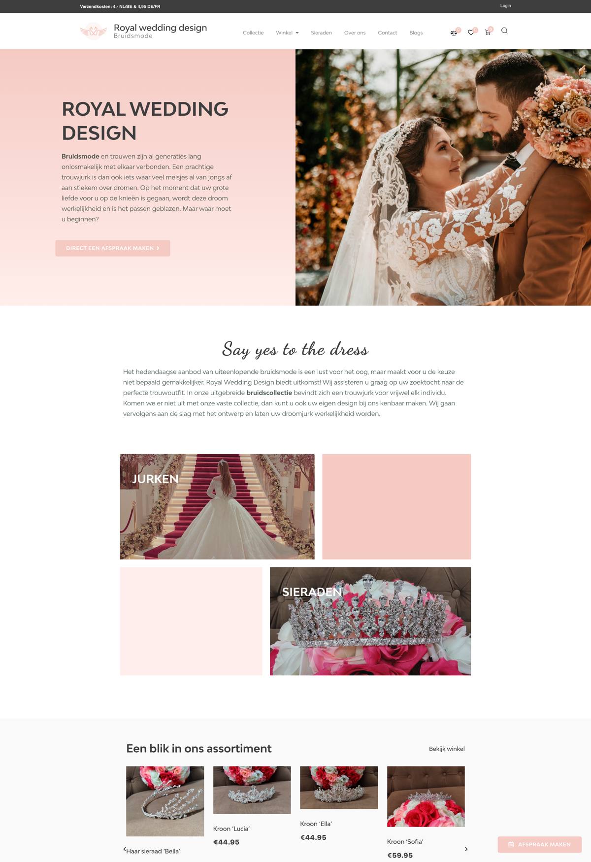 Website Royal Wedding Design