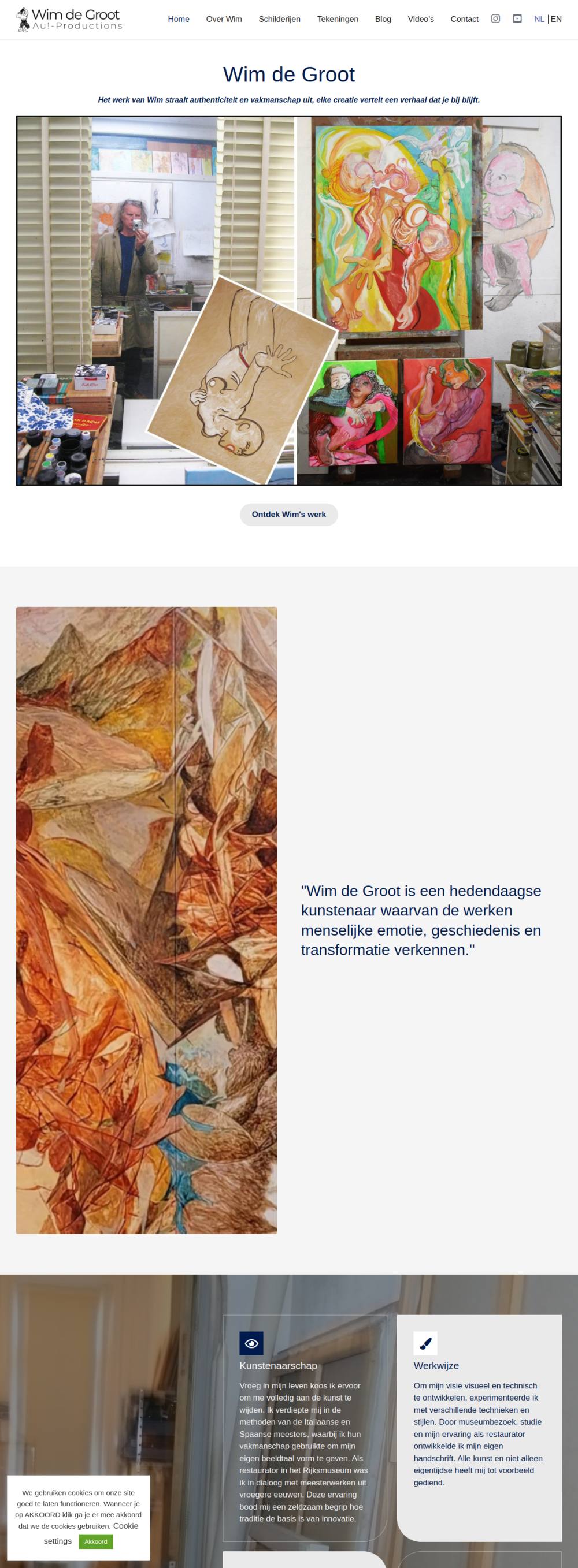 Website Wim de Groot